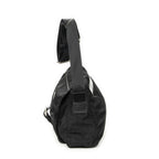 Prada Small Buckle Flap Crossbody Black Nylon Canvas — view 3