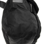 Prada Small Buckle Flap Crossbody Black Nylon Canvas — view 7
