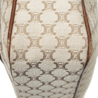 Celine Front Pocket Crossbody Beige Brown Macadam Canvas — view 8