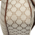 Celine Front Pocket Crossbody Beige Brown Macadam Canvas — view 7