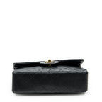 Chanel Quilted Double Flap Black Lambskin Leather — view 6