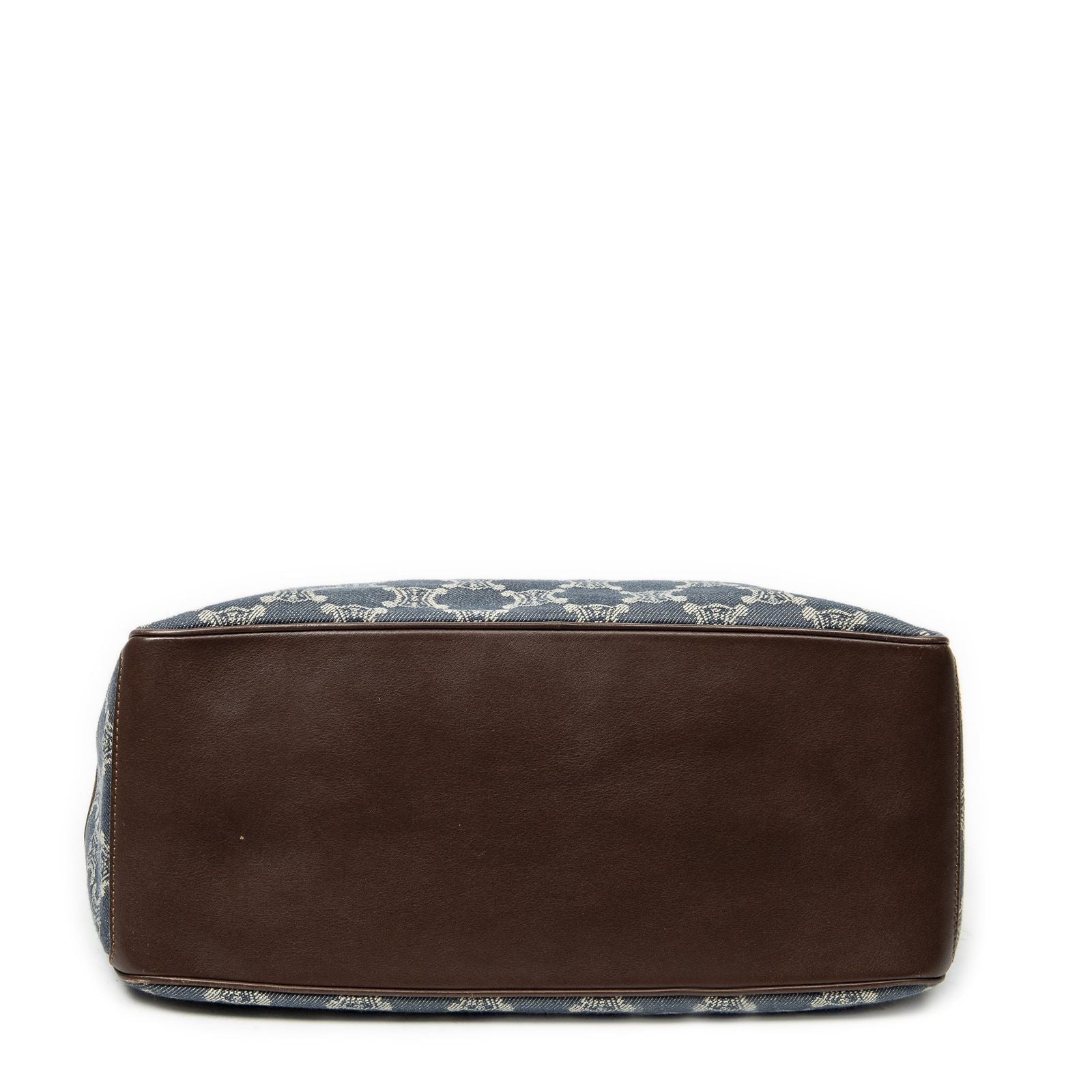 Celine Boogie Bag Blue Denim Brown Macadam — view 6