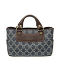 Celine Boogie Bag Blue Denim Brown Macadam