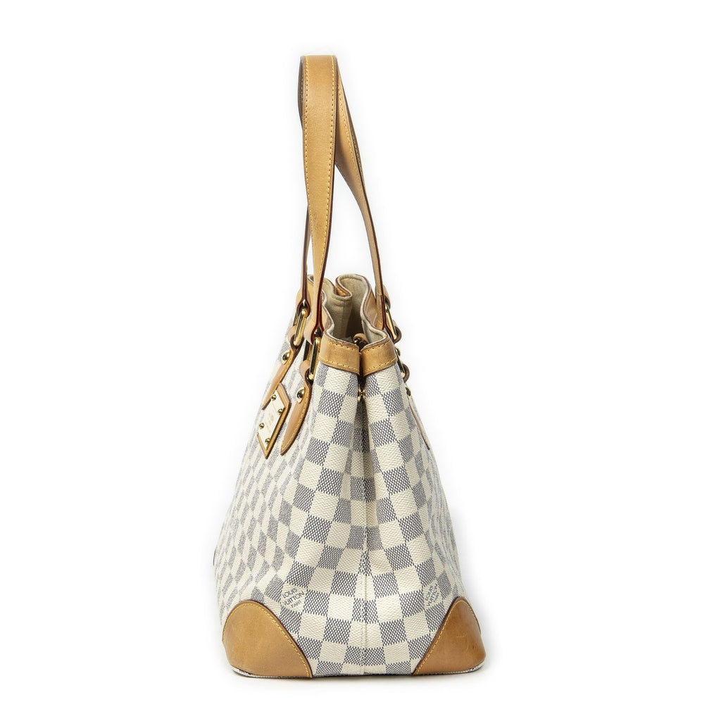 Louis Vuitton Hampstead Ivory Damier Azur Tote — view 3