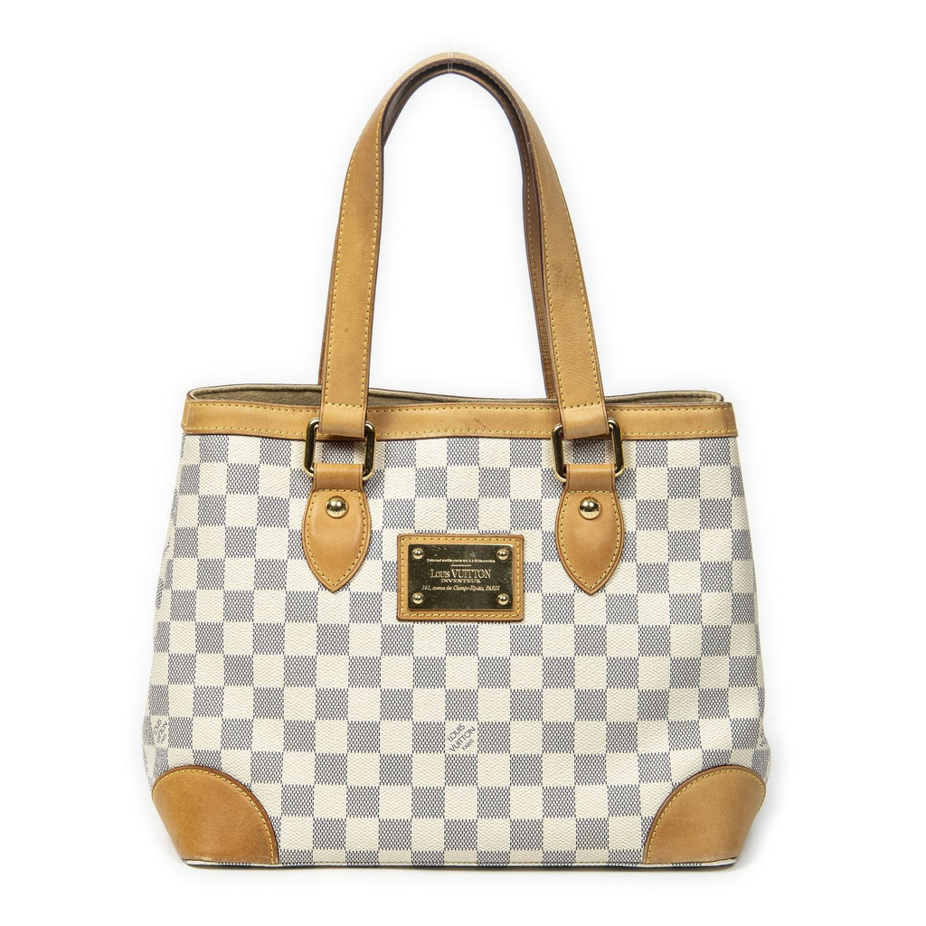 Louis Vuitton Hampstead Ivory Damier Azur Tote