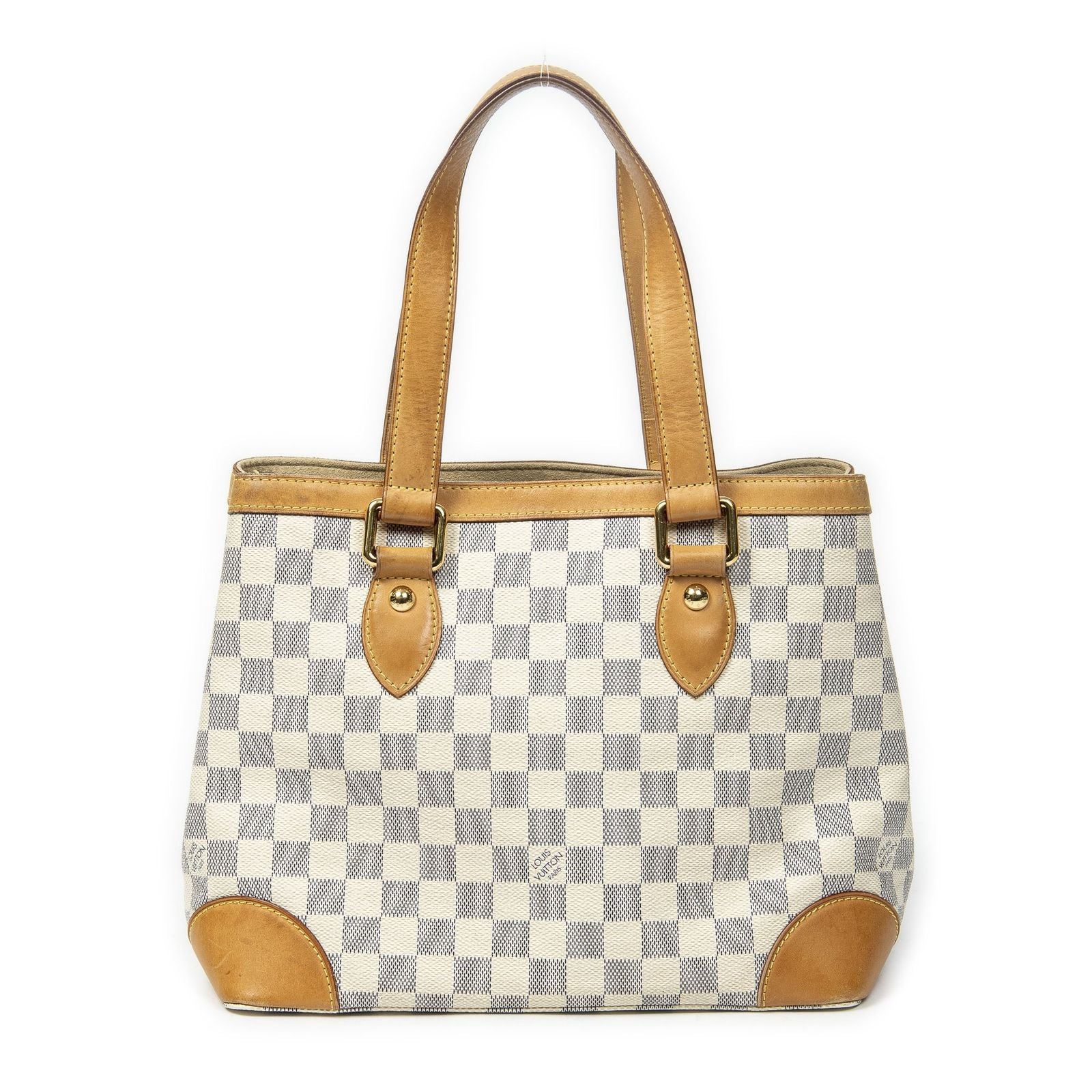 Louis Vuitton Hampstead Ivory Damier Azur Tote — view 5