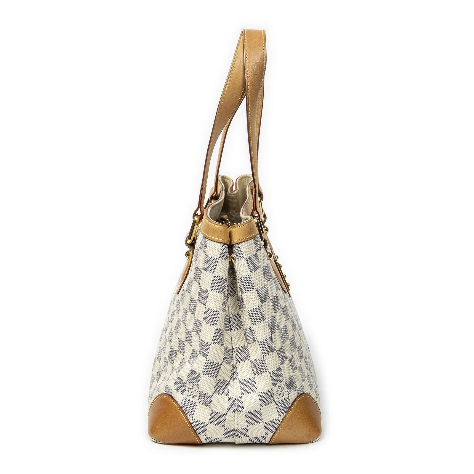Louis Vuitton Hampstead Ivory Damier Azur Tote — view 4