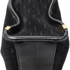 Saint Laurent Convertible Tote Black GG Suede Leather — view 7