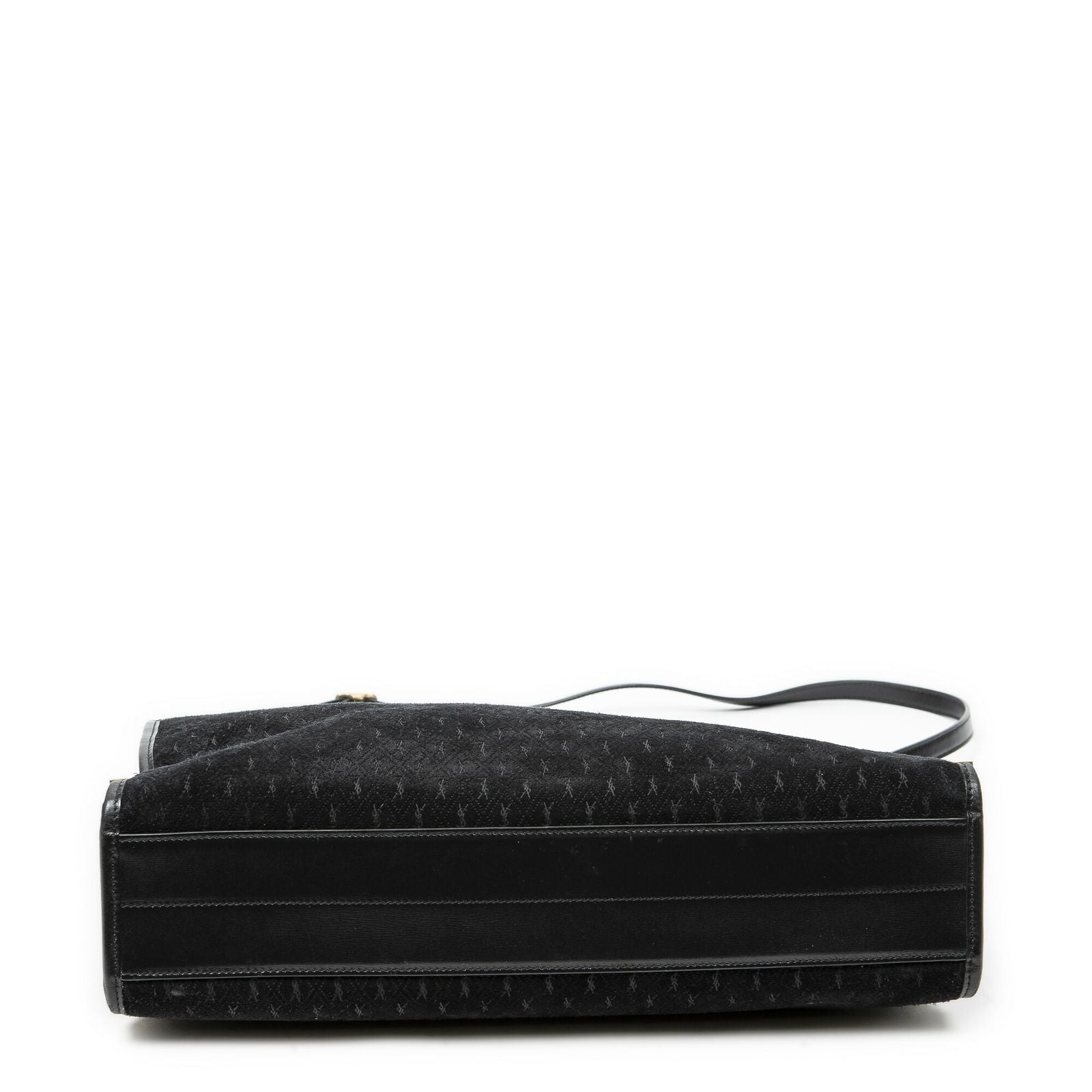 Saint Laurent Convertible Tote Black GG Suede Leather — view 6