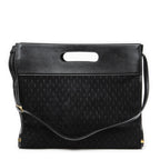 Saint Laurent Convertible Tote Black GG Suede Leather — view 5