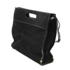 Saint Laurent Convertible Tote Black GG Suede Leather — view 2