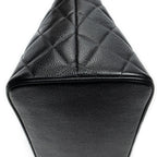 Chanel Timeless Medallion Tote Black Quilted Caviar Leather — view 7