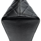 Chanel Timeless Medallion Tote Black Quilted Caviar Leather — view 8