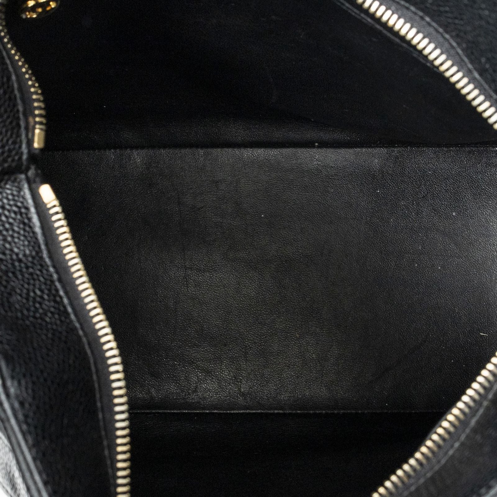 Chanel Timeless Medallion Tote Black Quilted Caviar Leather — view 9