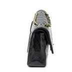 Chanel Quilted Double Flap Black Lambskin Leather — view 4