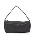 Prada Vintage Rectangle Pochette Black Nylon Canvas Pouch