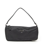 Prada Vintage Rectangle Pochette Black Nylon Canvas Pouch