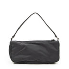 Prada Vintage Rectangle Pochette Black Nylon Canvas Pouch — view 5