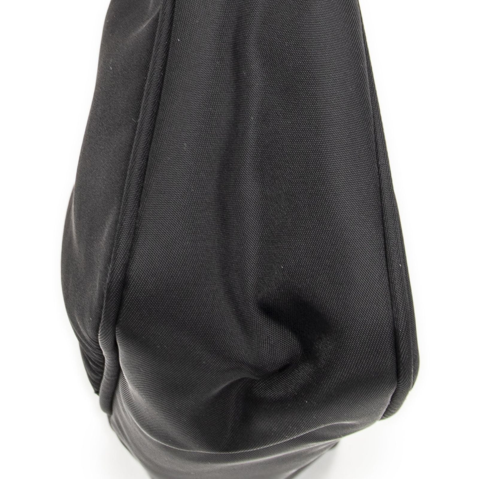 Prada Vintage Rectangle Pochette Black Nylon Canvas Pouch — view 7