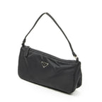 Prada Vintage Rectangle Pochette Black Nylon Canvas Pouch — view 2