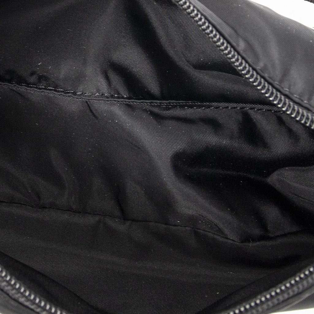 Prada Vintage Rectangle Pochette Black Nylon Canvas Pouch — view 9