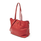 Prada Convertible Open Tote Red Saffiano Leather — view 2