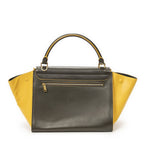 Celine Midi Amtrak Green Yellow Calfskin Leather Messenger — view 5