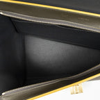 Celine Midi Amtrak Green Yellow Calfskin Leather Messenger — view 9