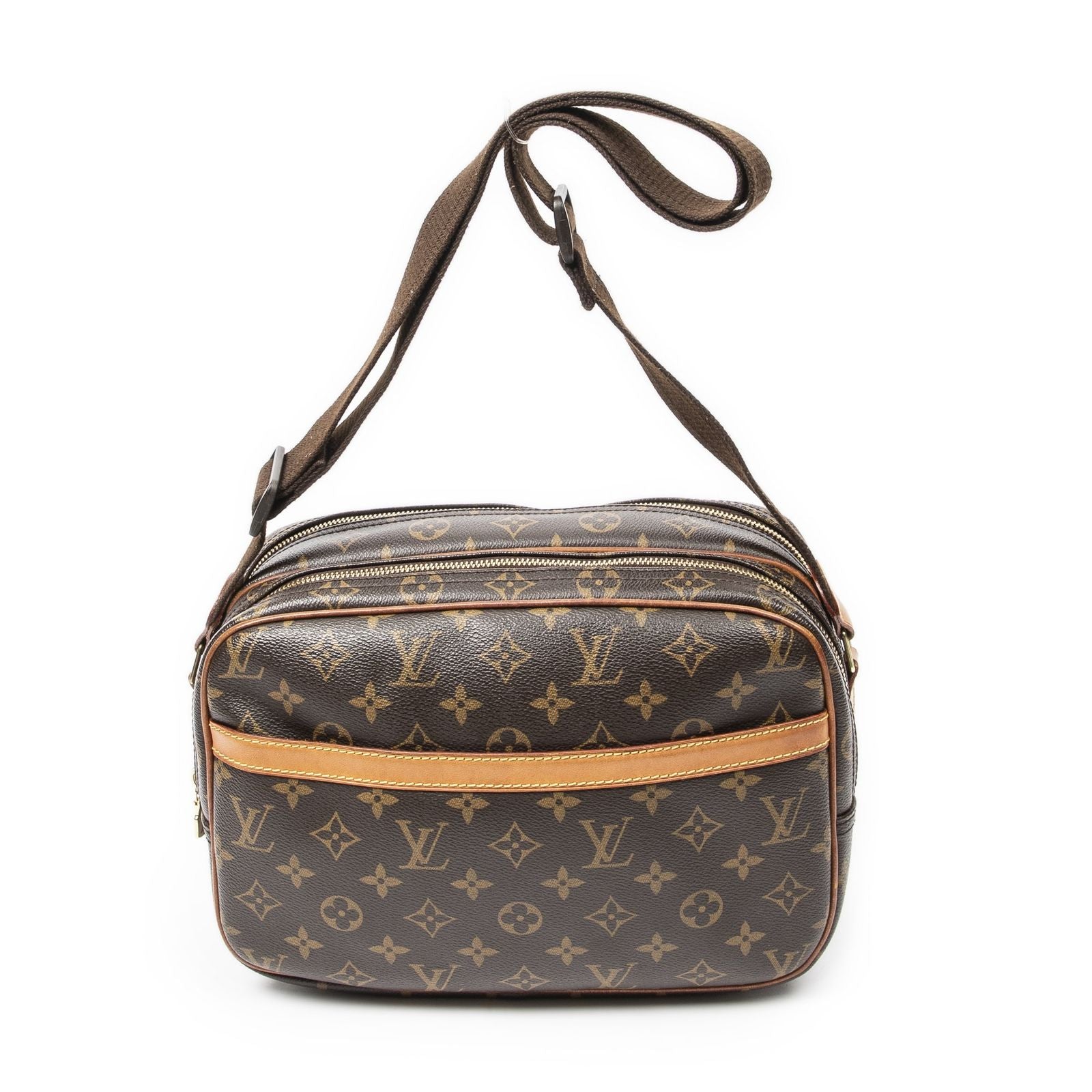 Louis Vuitton Reporter Brown Monogram Canvas Messenger