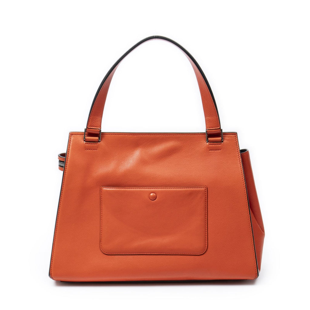 Celine Edge Bag Orange Calfskin Leather — view 5