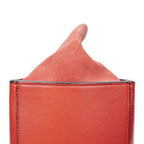 Celine Midi Trapeze Red Gray Calfskin Leather Messenger — view 8