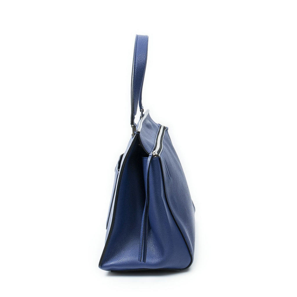 Celine Edge Bag Blue Gray Calfskin Leather — view 4