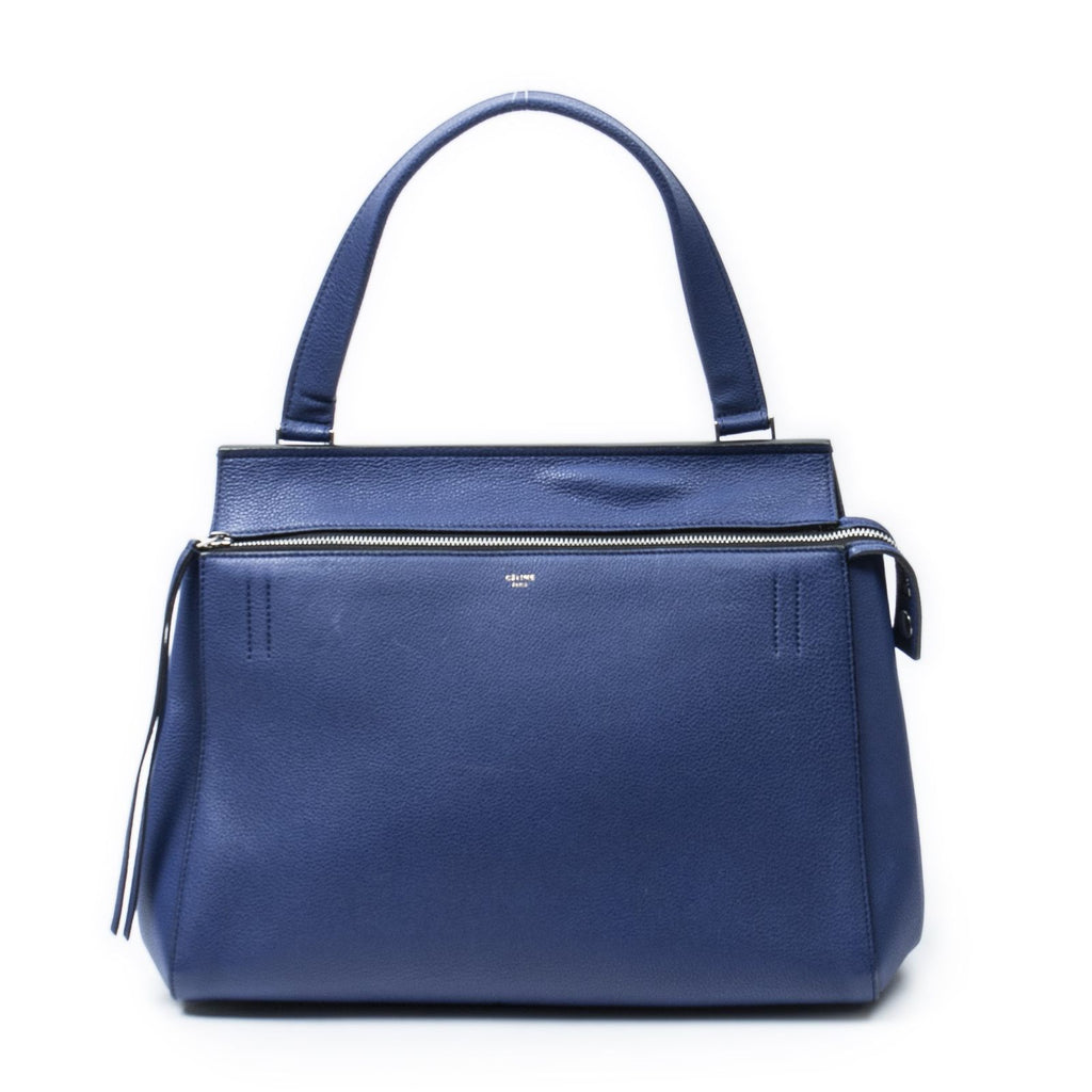 Celine Edge Bag Blue Gray Calfskin Leather