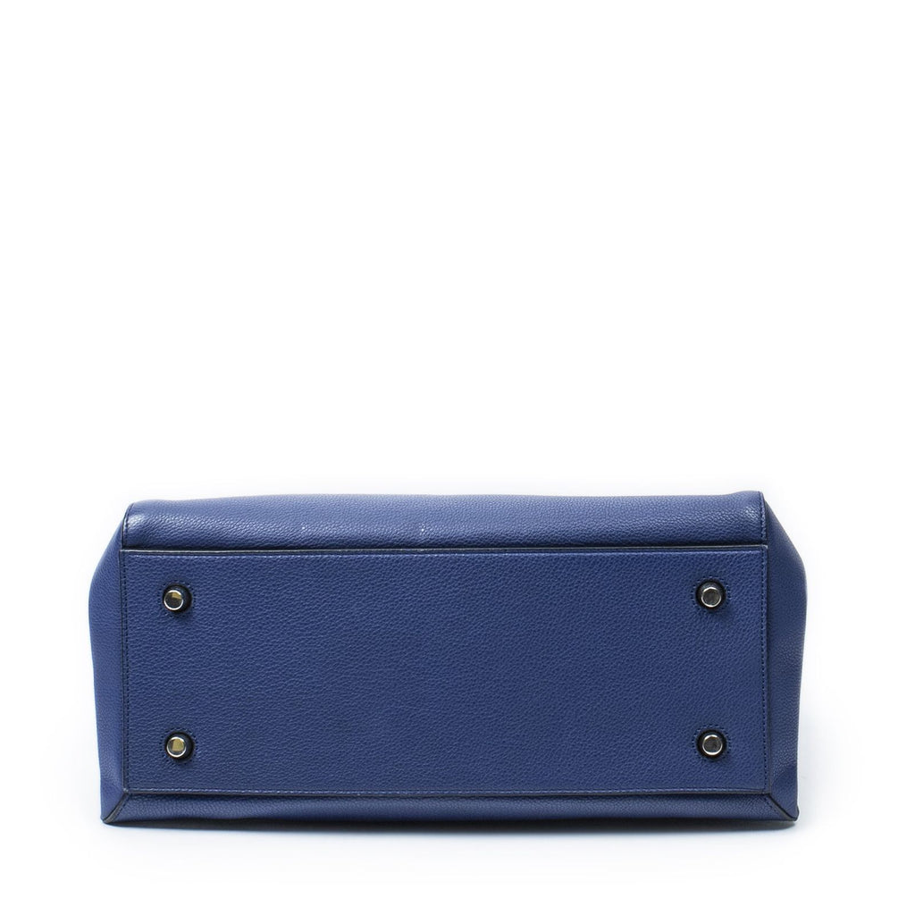Celine Edge Bag Blue Gray Calfskin Leather — view 6