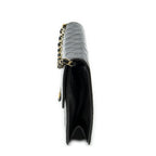Chanel Vintage Pushlock Straight Flap Black Quilted Lambskin Leather — view 3