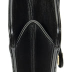 Chanel Vintage Pushlock Straight Flap Black Quilted Lambskin Leather — view 7
