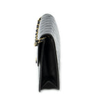 Chanel Vintage Pushlock Straight Flap Black Quilted Lambskin Leather — view 3