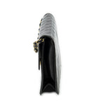 Chanel Vintage Pushlock Straight Flap Black Quilted Lambskin Leather — view 3
