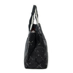 Chanel Small Vintage Travel Line Tote Black Nylon Canvas — view 3