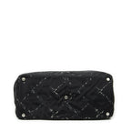 Chanel Small Vintage Travel Line Tote Black Nylon Canvas — view 6