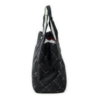 Chanel Small Vintage Travel Line Tote Black Nylon Canvas — view 4