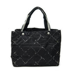 Chanel Small Vintage Travel Line Tote Black Nylon Canvas — view 5