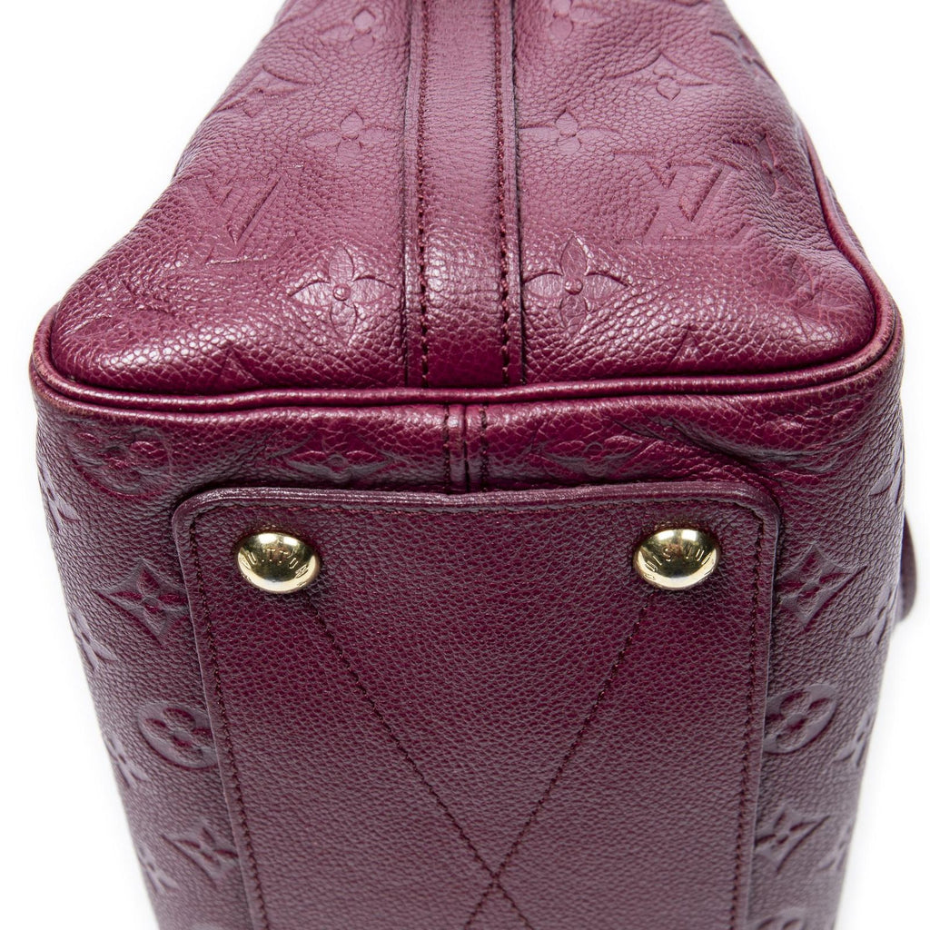 Louis Vuitton Speedy Bandouliere Raisin Monogram Empreinte Handbag — view 7