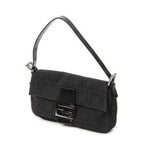 Fendi Baguette Black Zucca Canvas Messenger — view 2