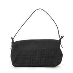 Fendi Baguette Black Zucca Canvas Messenger — view 5