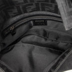 Fendi Baguette Black Zucca Canvas Messenger — view 9