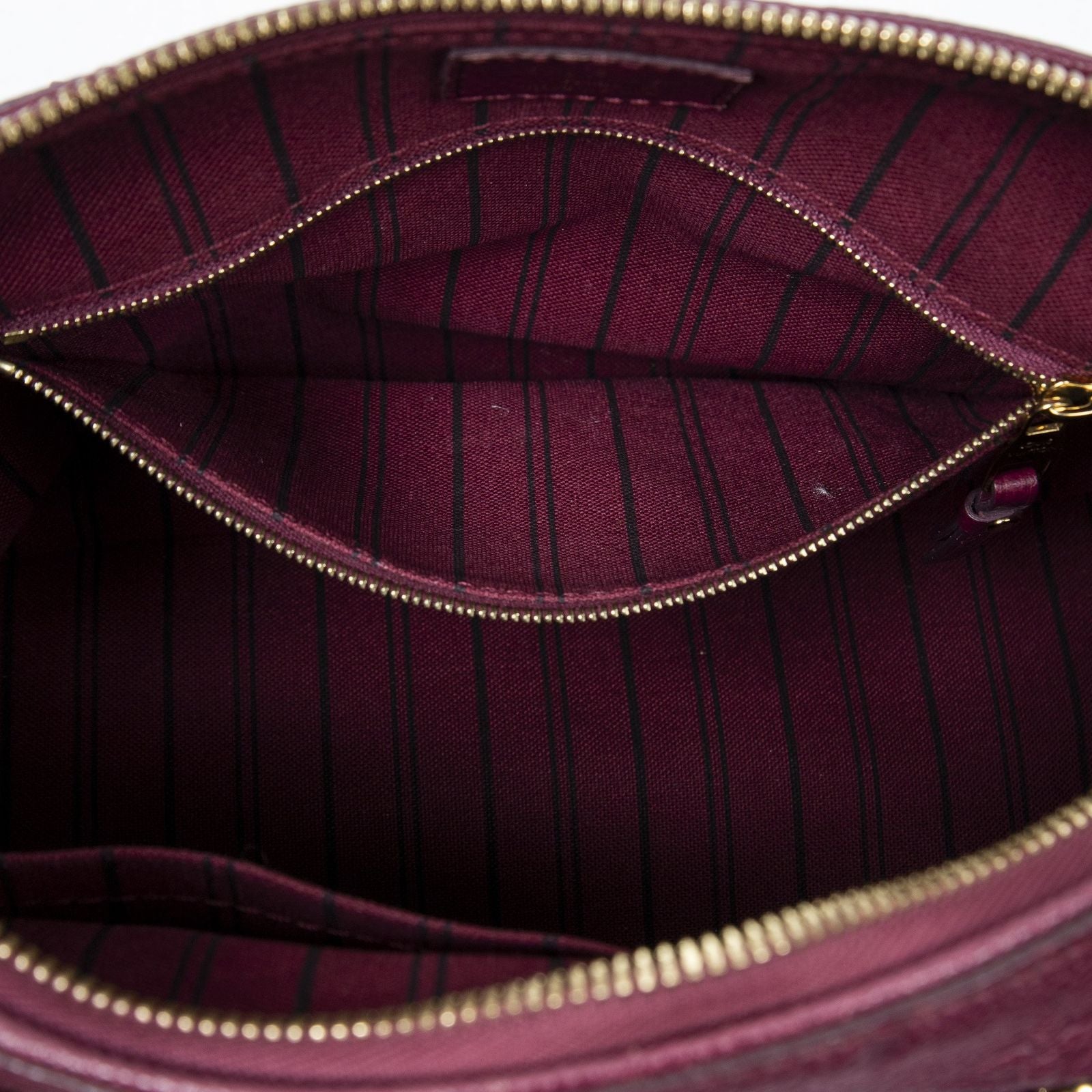 Louis Vuitton Speedy Bandouliere Raisin Monogram Empreinte Handbag — view 9