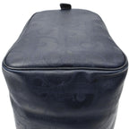 Dior Vintage Travel Boston Navy Trotter Pattern Canvas Shoulder — view 8