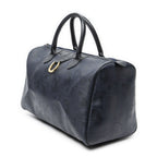 Dior Vintage Travel Boston Navy Trotter Pattern Canvas Shoulder — view 2