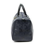 Dior Vintage Travel Boston Navy Trotter Pattern Canvas Shoulder — view 3